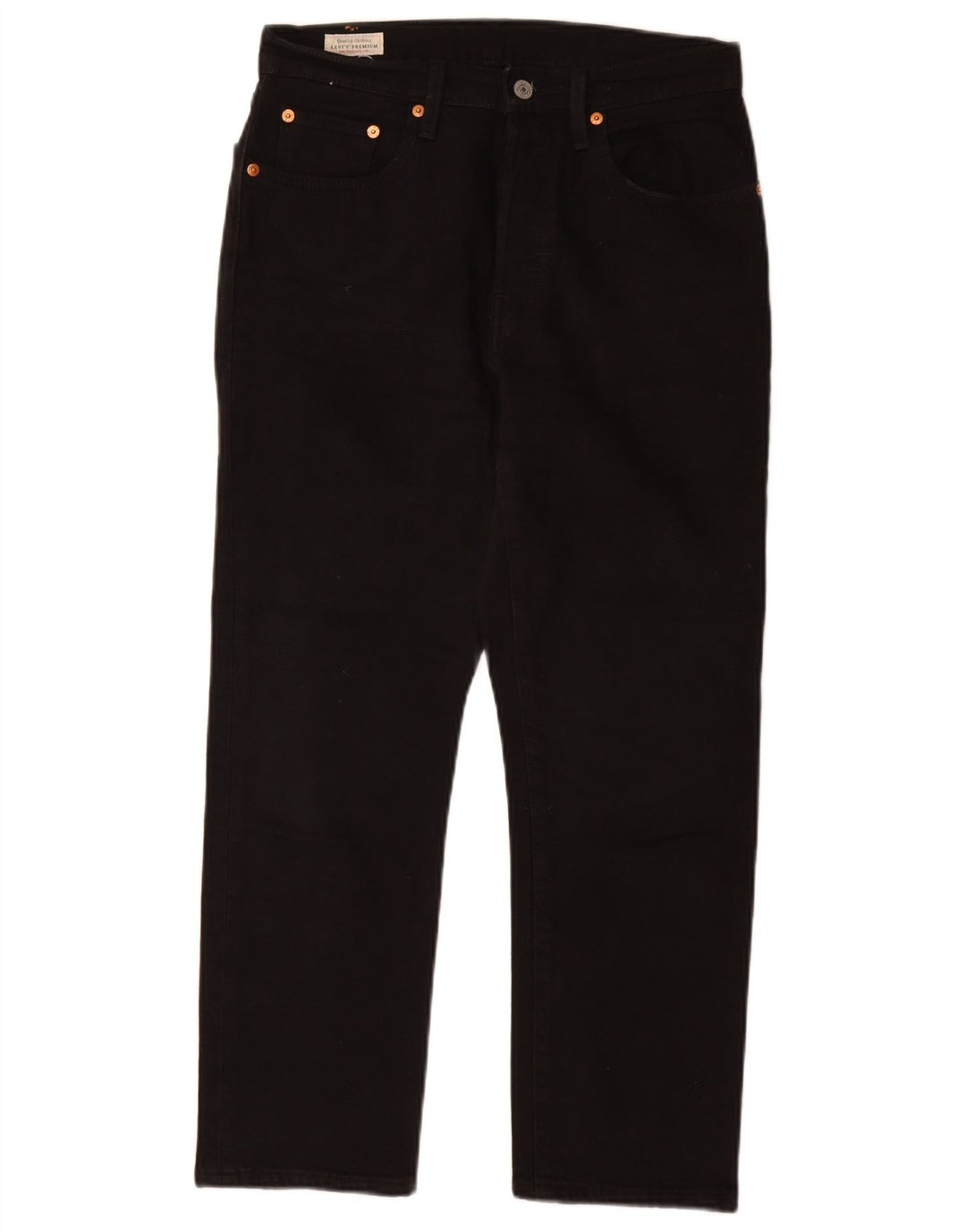 Levi's Vaqueros Rectos 501 Para Mujer W27 L26 Algodón Negro