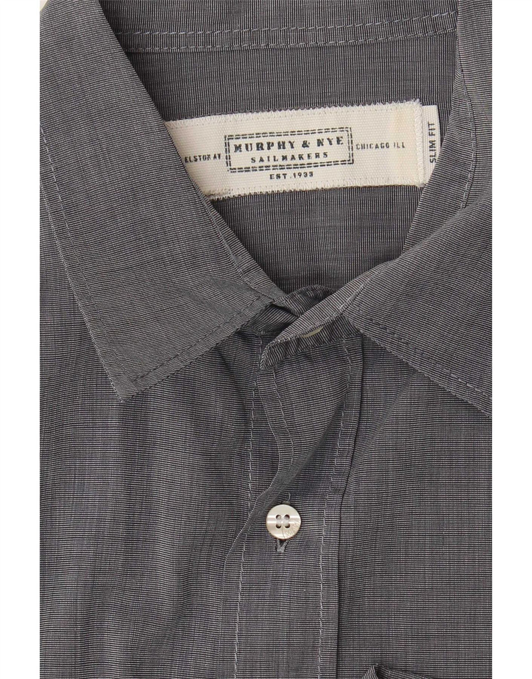 Murphy & Nye Camisa Slim Fit para Hombre Gris Grande