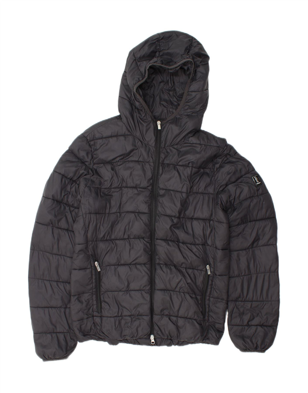 REFRIGUE Chaqueta acolchada con capucha para hombre UK 38 Medium Black