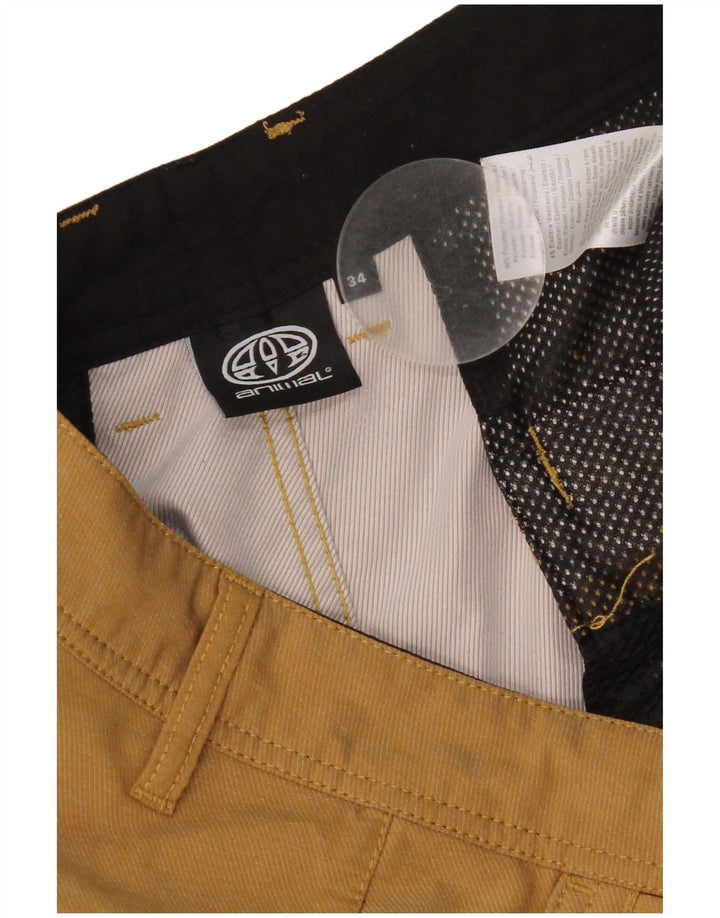 Pantalones cortos chinos para hombre Animal W34 Poliéster beige grande