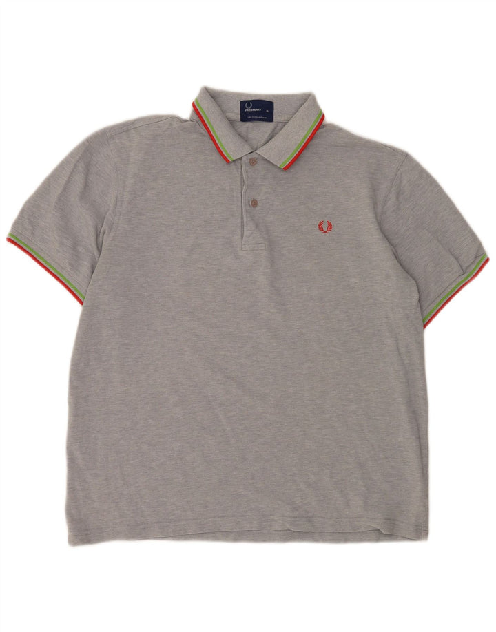 Fred Perry Polo Hombre XL Algodón Moteado Gris