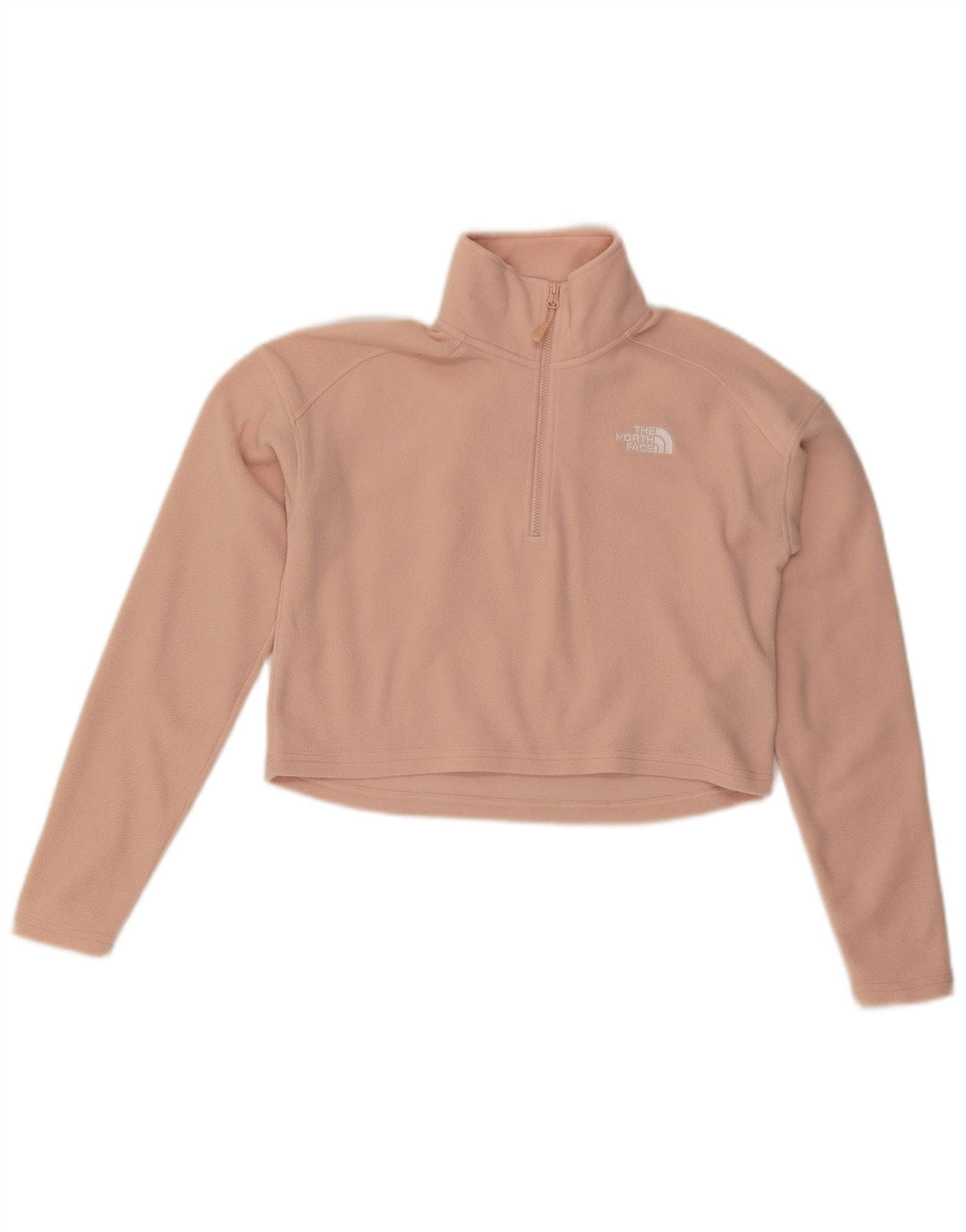 THE NORTH FACE Jersey de forro polar extragrande con cuello y cremallera para mujer UK 6 XS Rosa