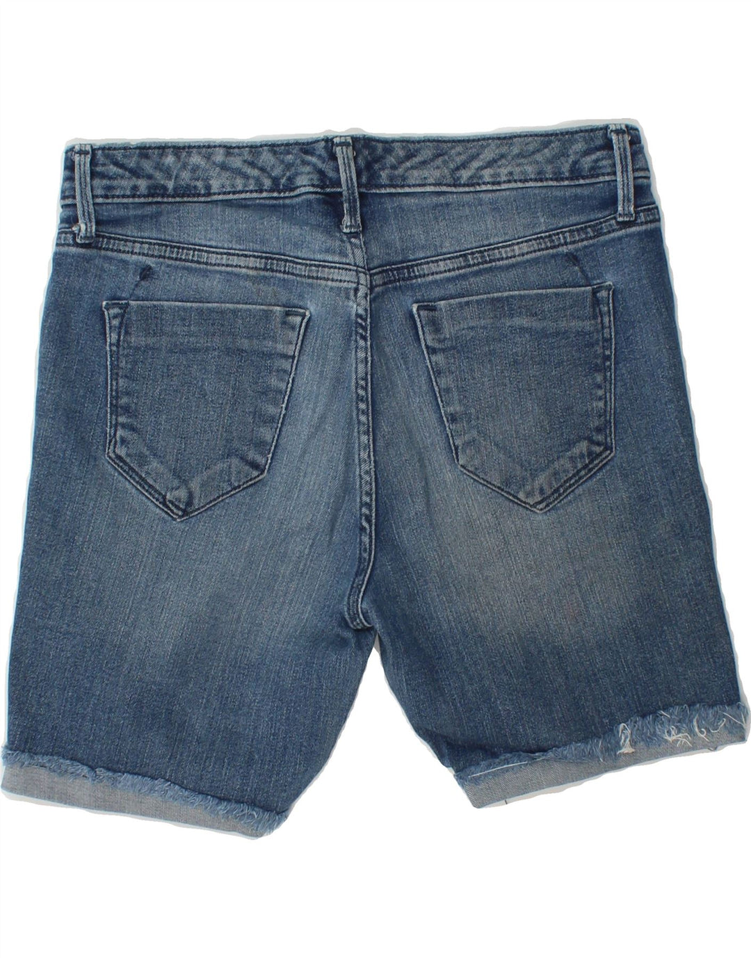 MOSSIMO Womens Bermuda Mid Rise Denim Shorts US 4 Small W27  Blue Cotton Vintage Mossimo and Second-Hand Mossimo from Messina Hembry 