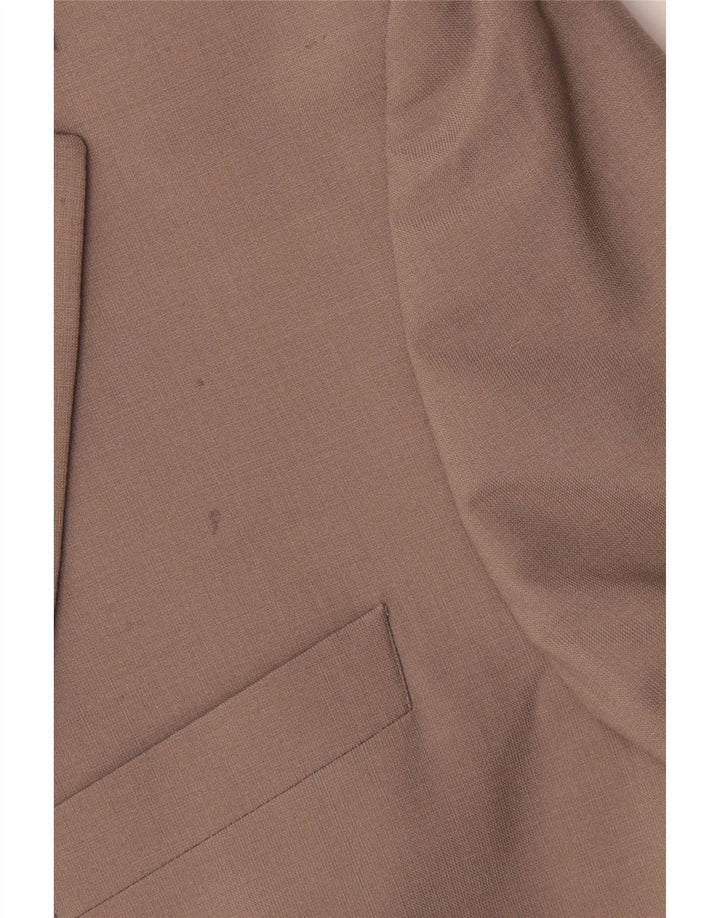 Marks & Spencer Chaqueta tipo blazer con 2 botones para hombre UK 42 XL Poliéster beige