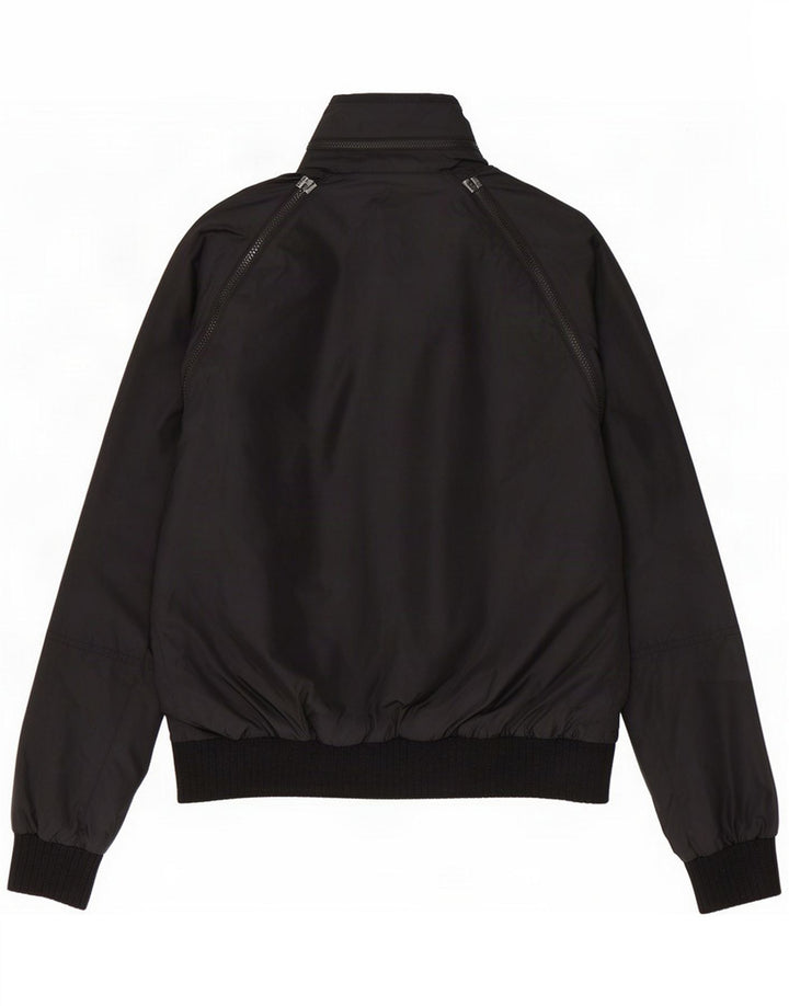 55DSL Chaqueta bomber con capucha para hombre ES 38 Mediana Poliéster negro