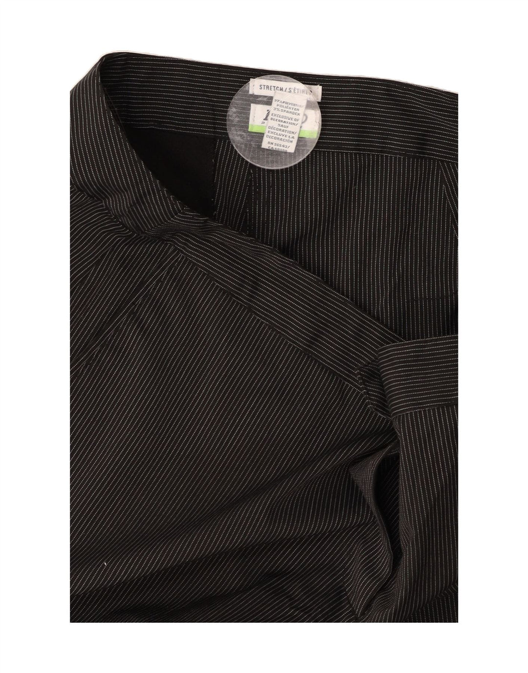 IZOD Womens Bermuda Shorts US 12 Large W36  Black Pinstripe Polyester Vintage Izod and Second-Hand Izod from Messina Hembry 