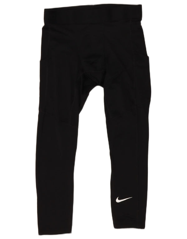 Nike Leggings ajustados para mujer, talla 40, poliéster negro mediano