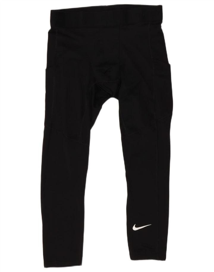 Nike Leggings ajustados para mujer, talla 40, poliéster negro mediano