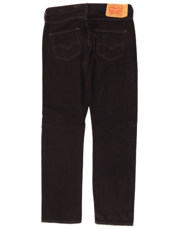 Levi's Vaqueros rectos 501 para hombre W30 L30 Algodón negro