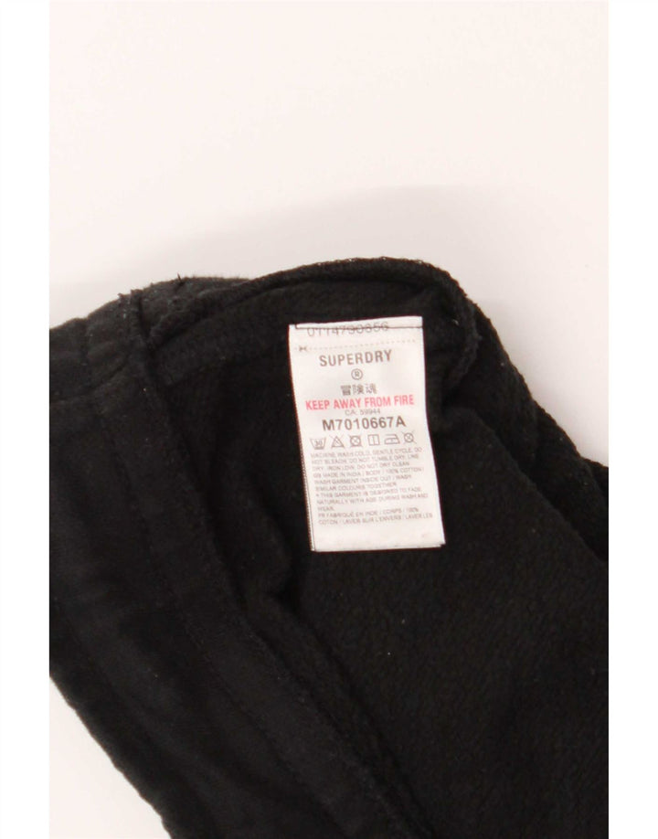 Superdry Hombre Pantalones De Chándal Joggers Medium Negro Algodón