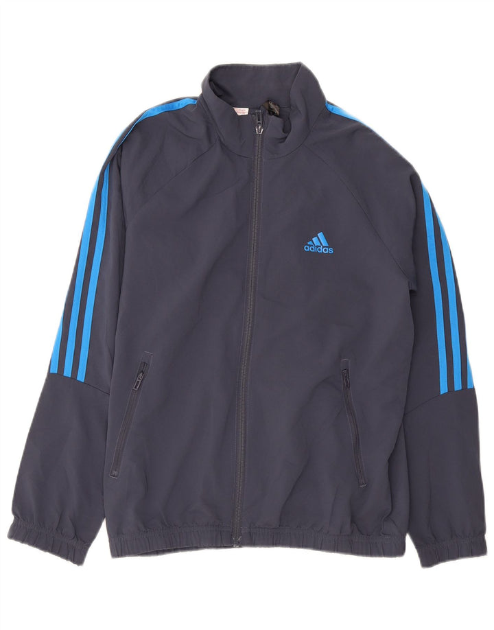 Adidas Chicos Aeroready Chándal Top Chaqueta 11-12 Años Azul Marino Poliéster