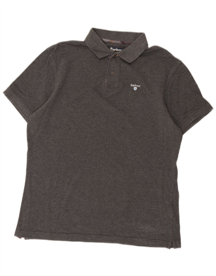 Barbour Polo Hombre XL Algodón Gris