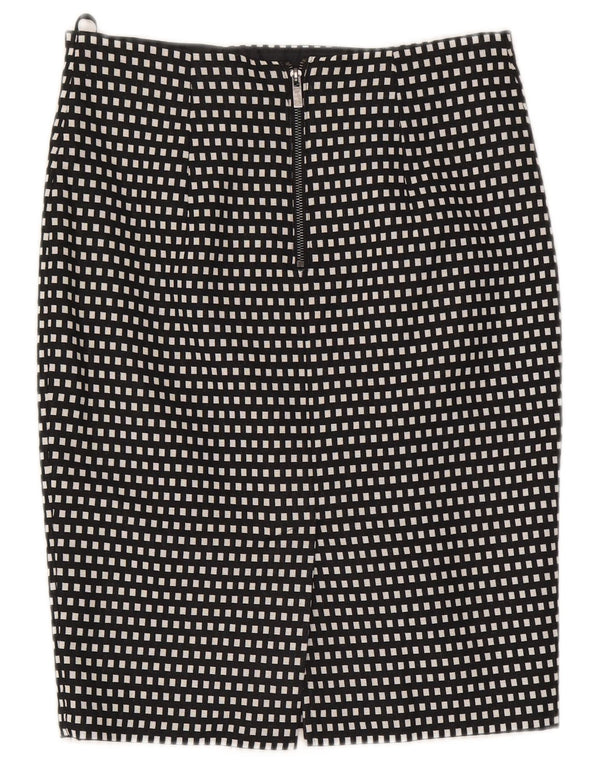 Marks & Spencer Falda lápiz para mujer UK 10 Small W30 Azul marino Geométrico