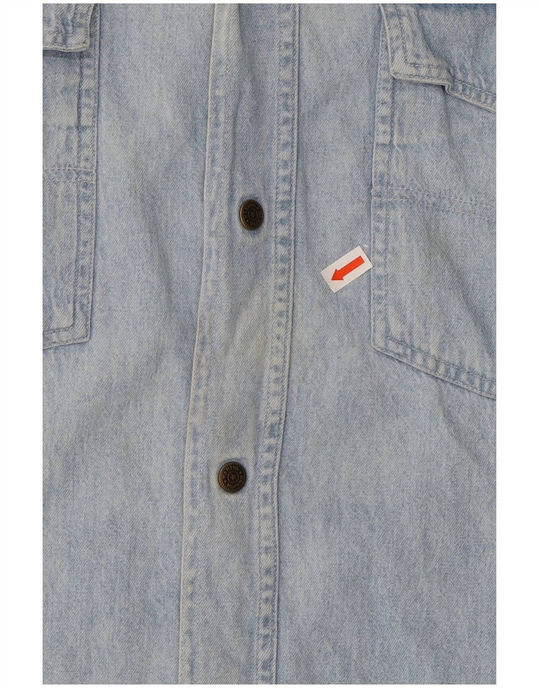 WAMPUM Camisa Vaquera Hombre XL Azul