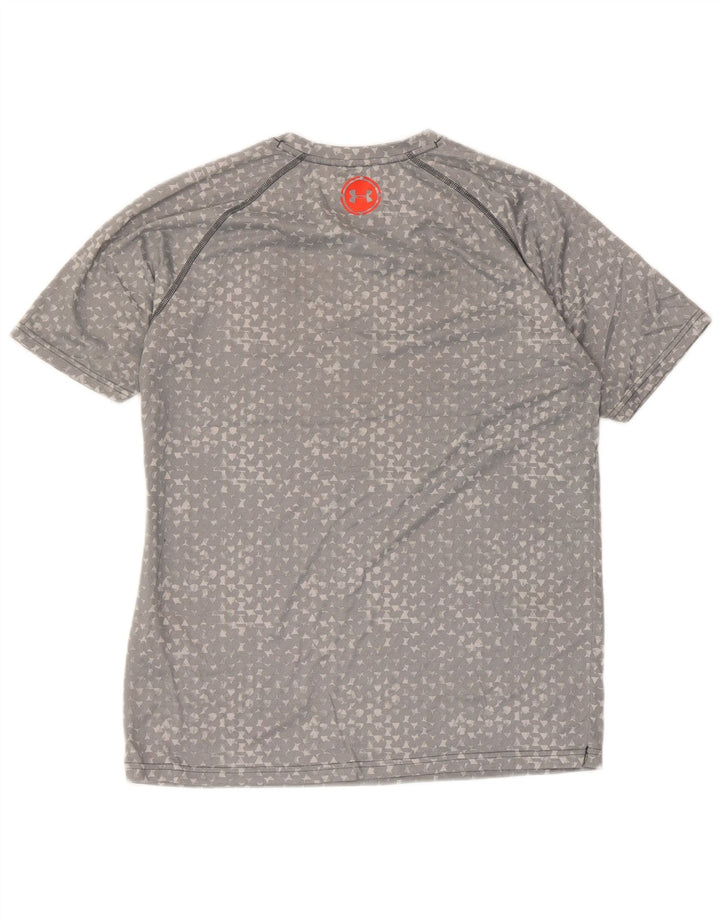 Camiseta UNDER ARMOUR Heat Gear para hombre Top gris medio geométrico