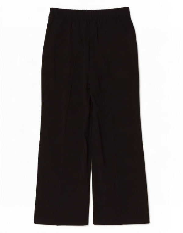 Marks & Spencer Pantalones casuales de pierna ancha para mujer UK 12 Medium W30 L29 Negro