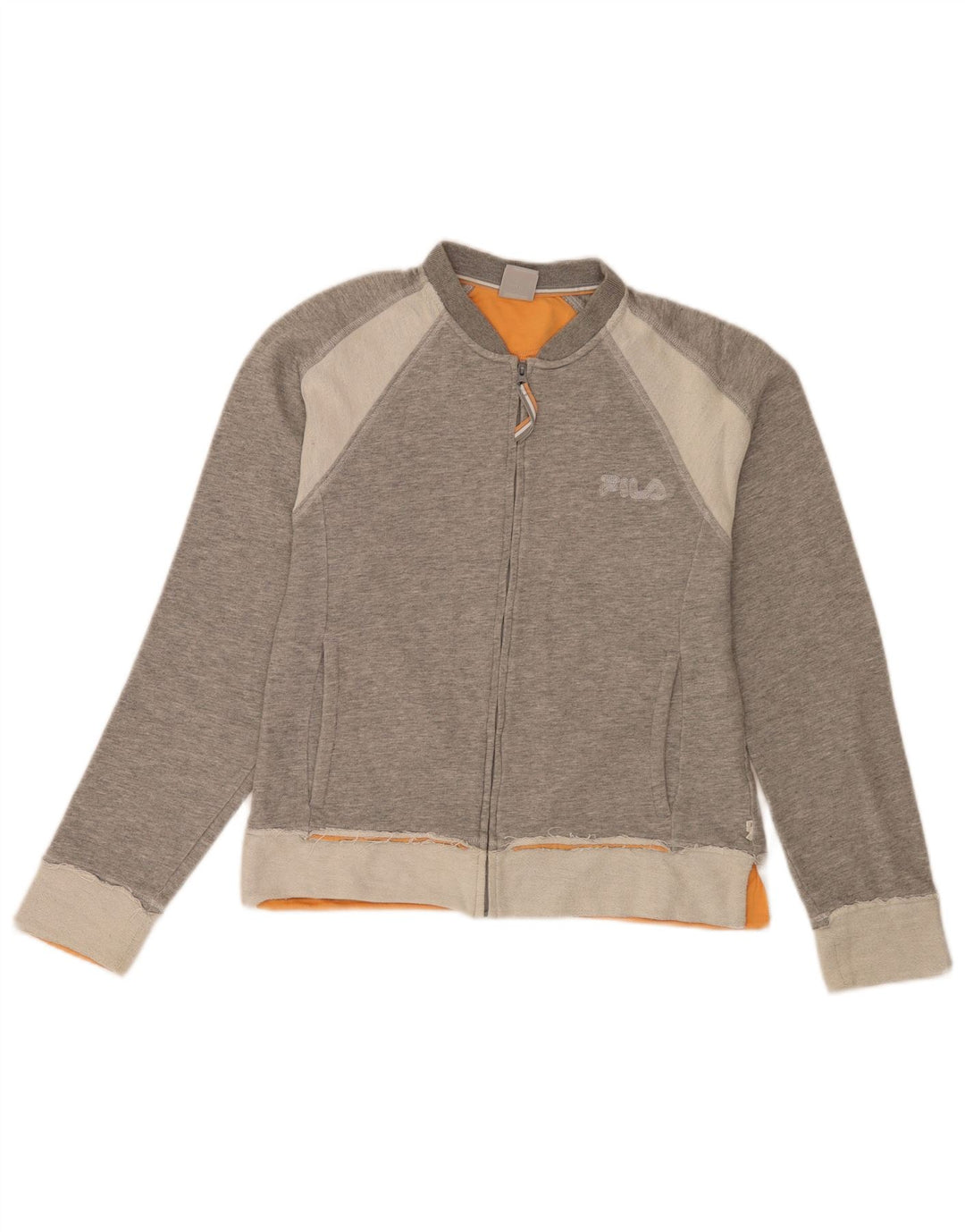 Fila Chaqueta de chándal para mujer IT 44 Medium Grey Colourblock Sports