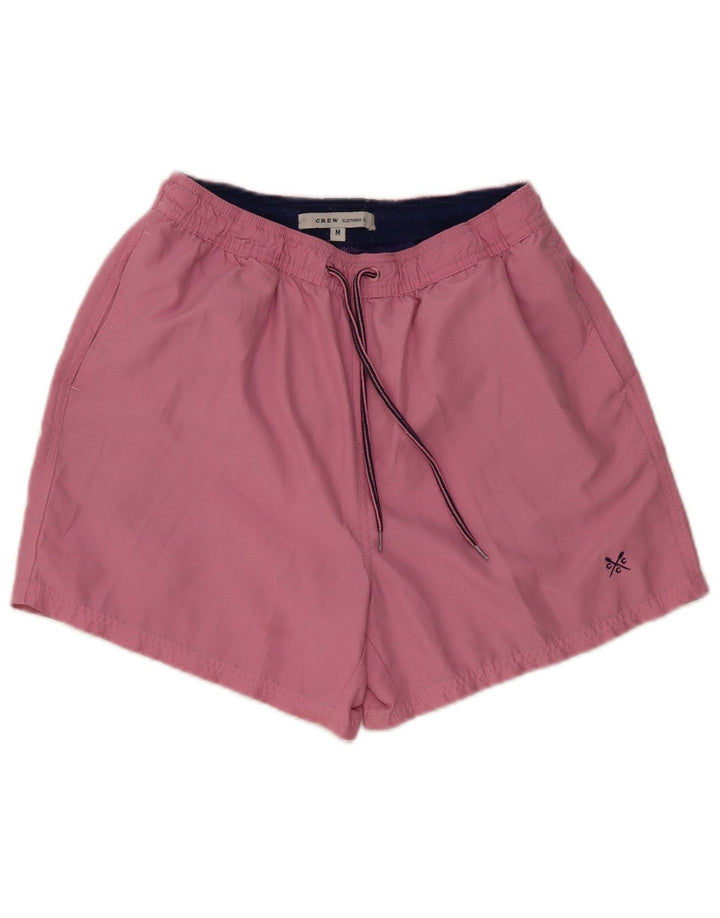 Crew Clothing Shorts de baño para hombre Poliéster rosa medio