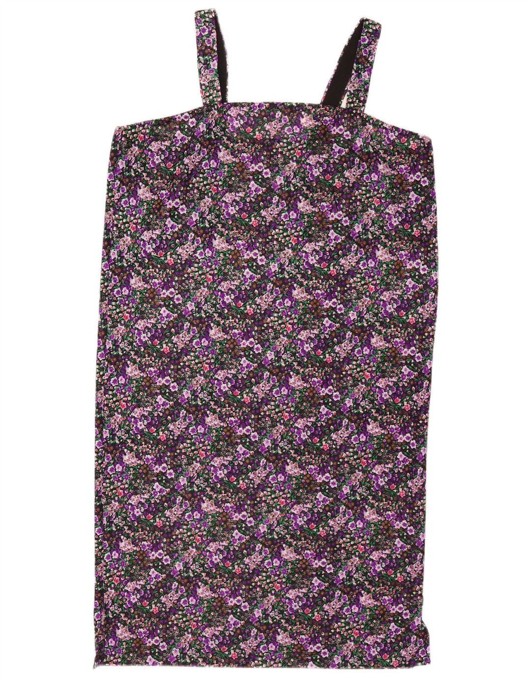 Vintage mujer Sundress Reino Unido 14 grande multicolor floral