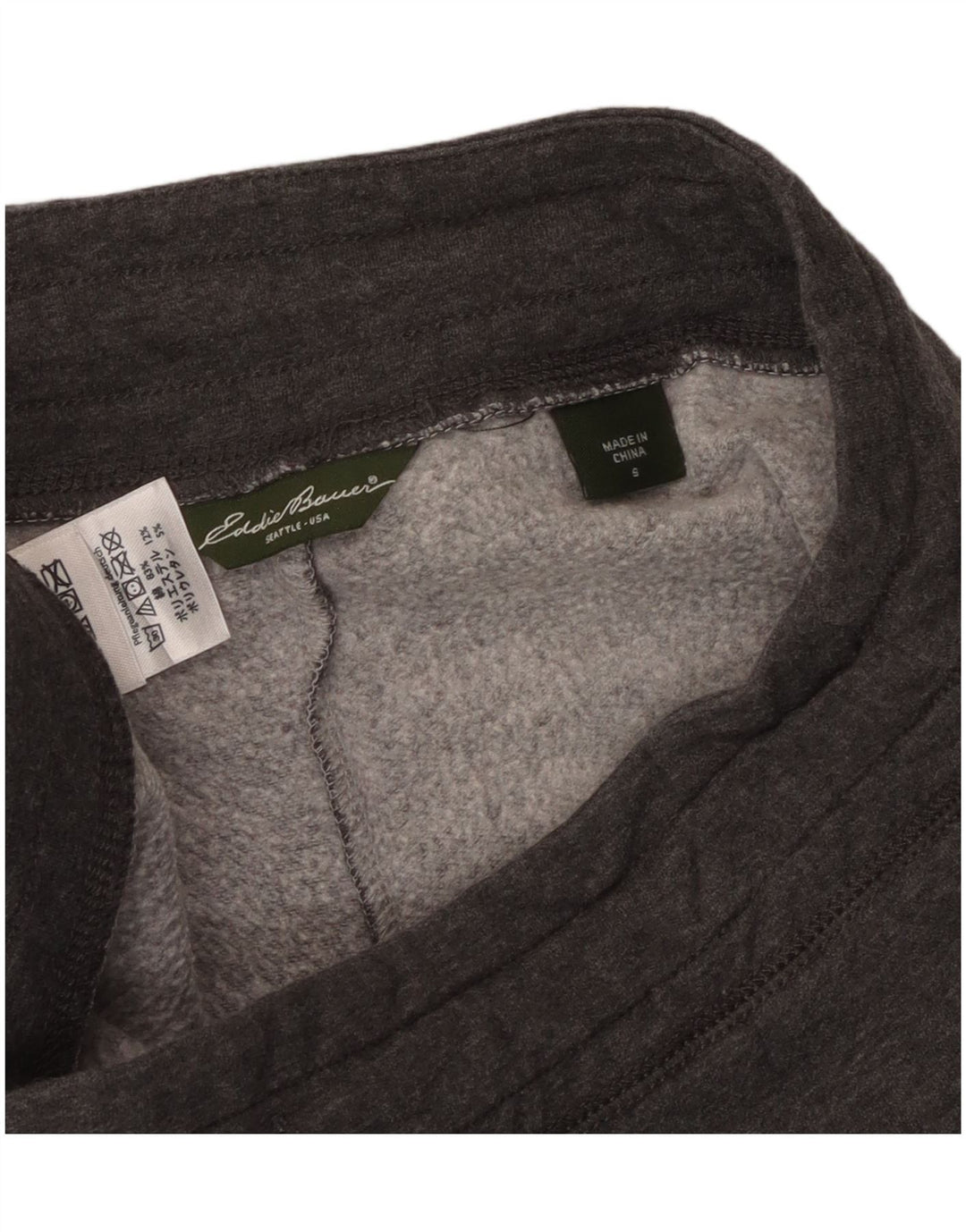 EDDIE BAUER Pantalones de chándal para mujer UK 10 Small Grey Cotton