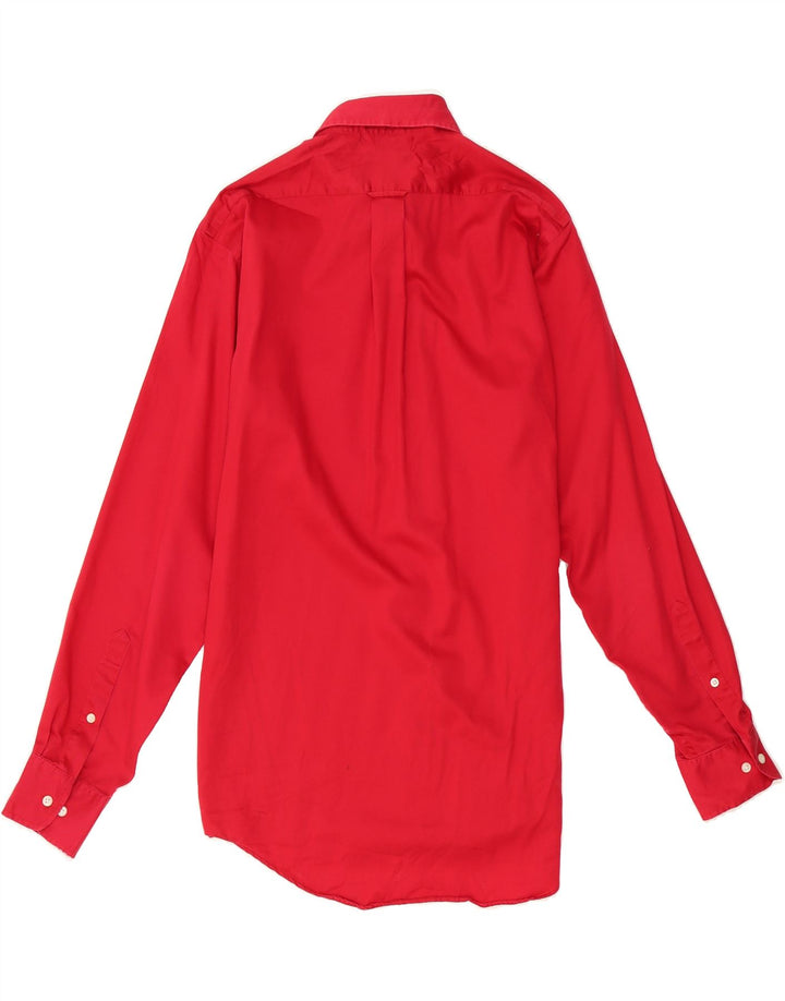 IZOD Mens Shirt Size 15 1/2 Medium Red Vintage Izod and Second-Hand Izod from Messina Hembry 