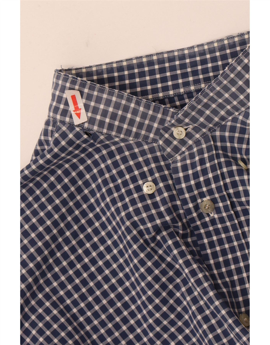 Camisa Lacoste Hombre Talla 41 Grande Azul Marino Vichy