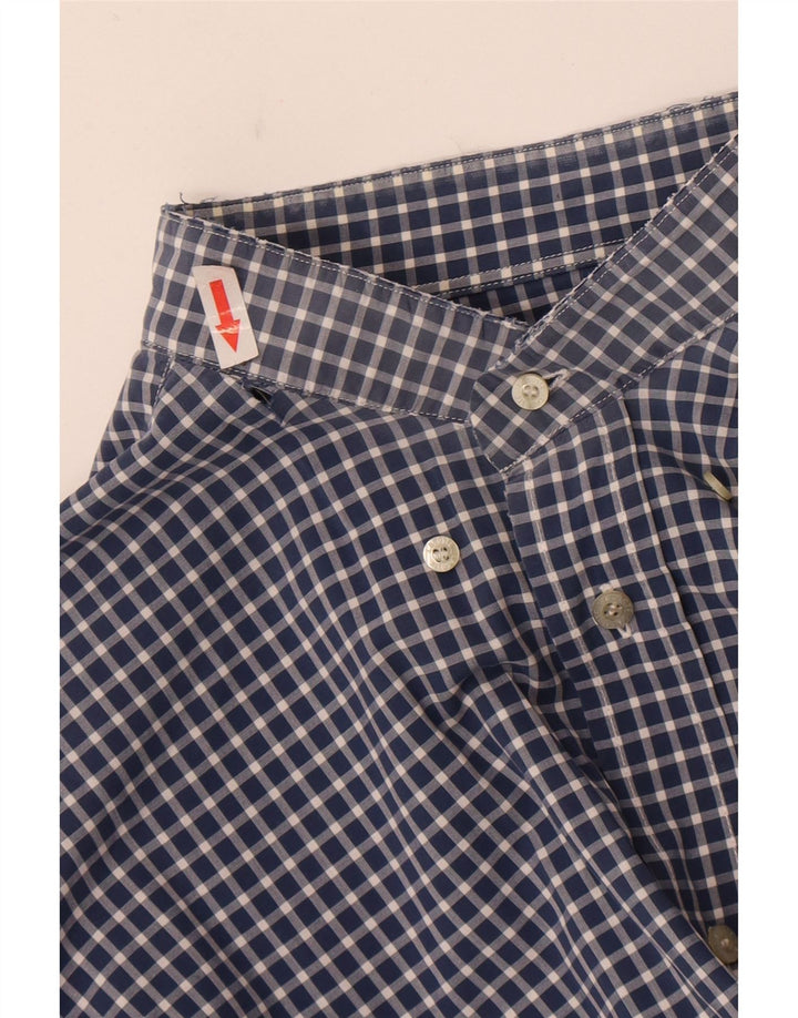 Camisa Lacoste Hombre Talla 41 Grande Azul Marino Vichy