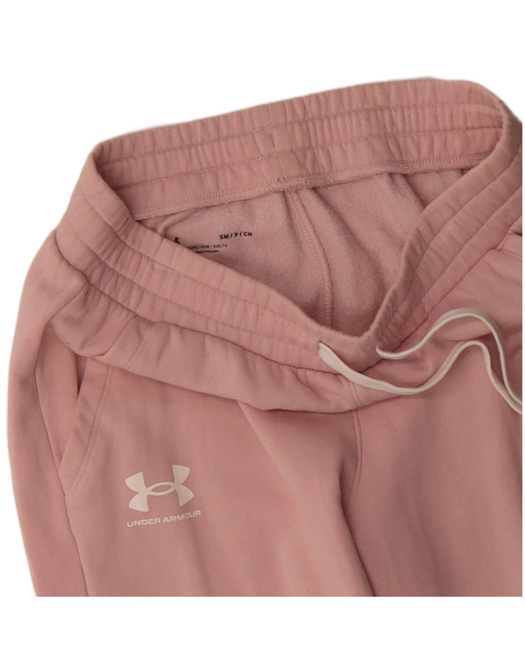 UNDER ARMOUR Pantalones de chándal para mujer Joggers UK 8 Small Pink Cotton