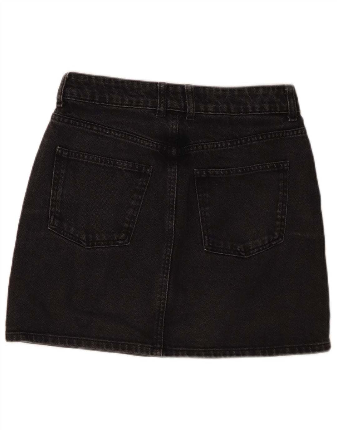 TOPSHOP Falda vaquera para mujer UK 10 Small W26 Algodón negro