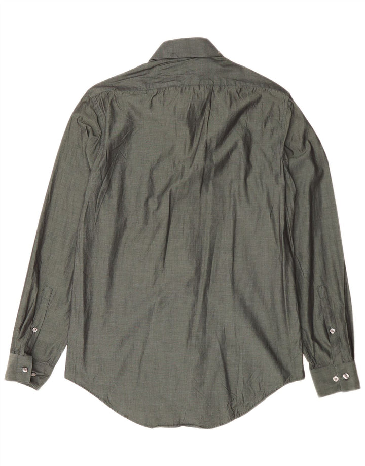 Camisa Calvin Klein para hombre talla 14 1/2 pequeña verde