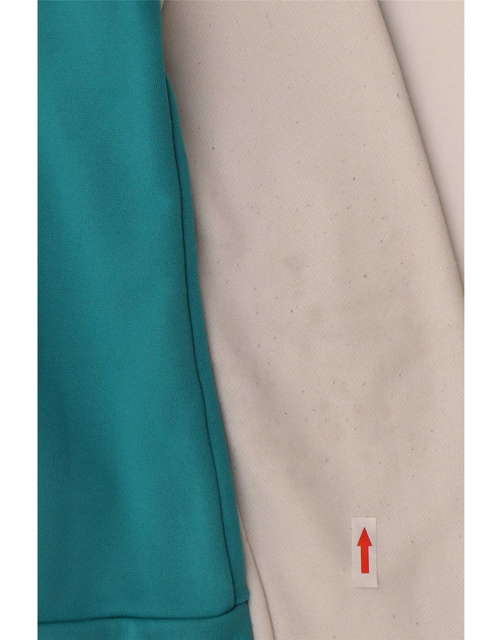 Adidas - Sudadera con capucha para mujer con cremallera, poliéster, color blanco mediano, Reino Unido 12