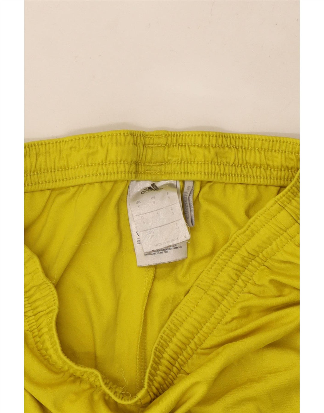 ADIDAS Mens Climalite Sport Shorts Pequeño Amarillo Poliéster