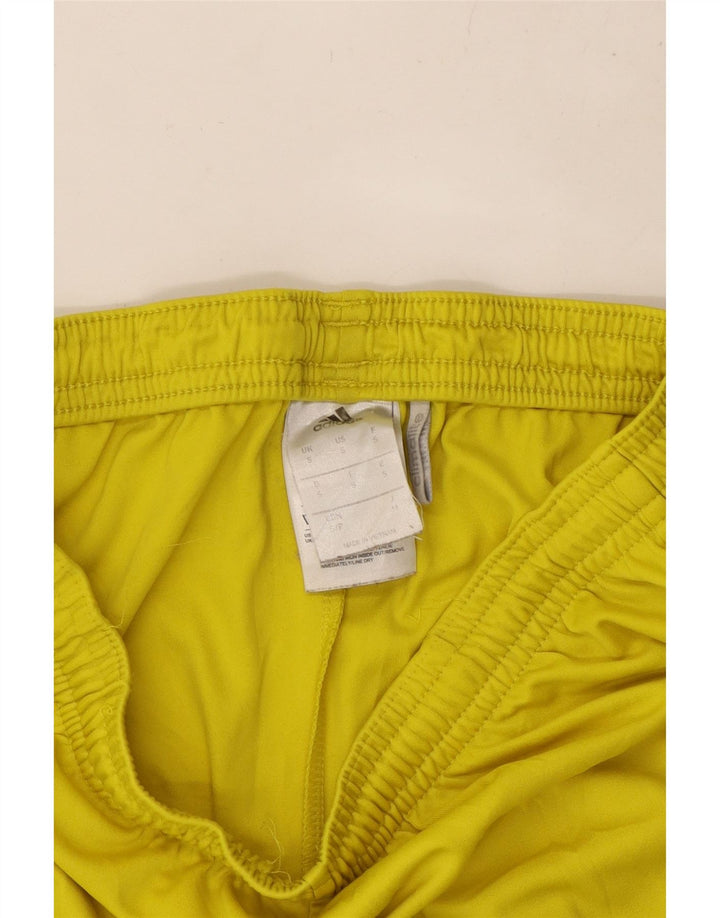 ADIDAS Mens Climalite Sport Shorts Pequeño Amarillo Poliéster