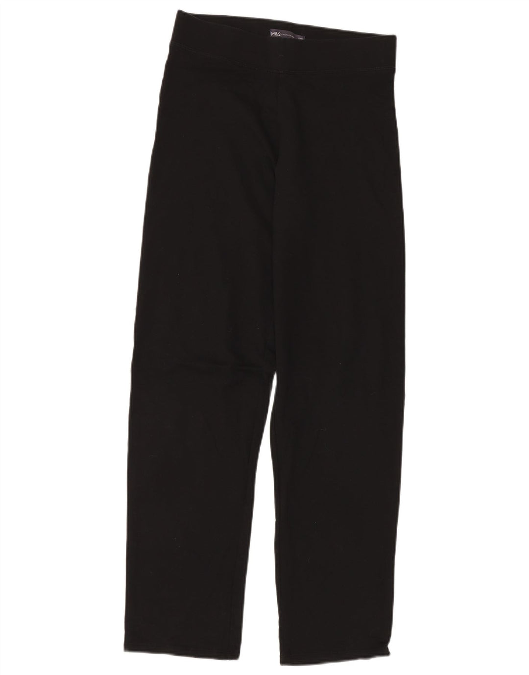 MARKS & SPENCER Pantalones de chándal para mujer UK 10 Small Black Cotton