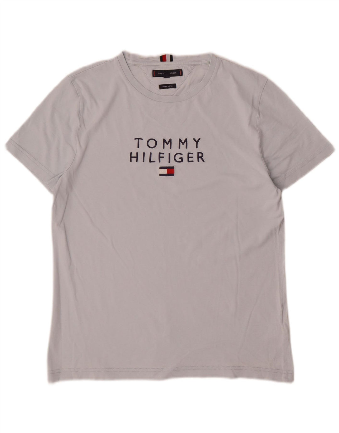 Tommy Hilfiger Camiseta gráfica para hombre Top Algodón gris medio