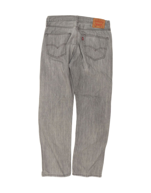 Levi's Vaqueros rectos 505 para hombre W33 L30 Algodón gris
