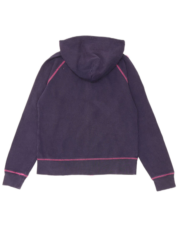 Gap Sudadera con capucha y cremallera para mujer UK 14 Medium Azul marino Algodón