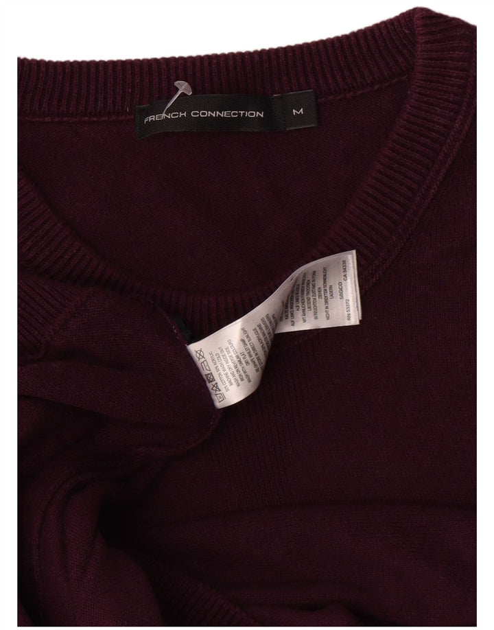French Connection Jersey De Cuello Redondo Para Hombre De Algodón Burdeos Medio