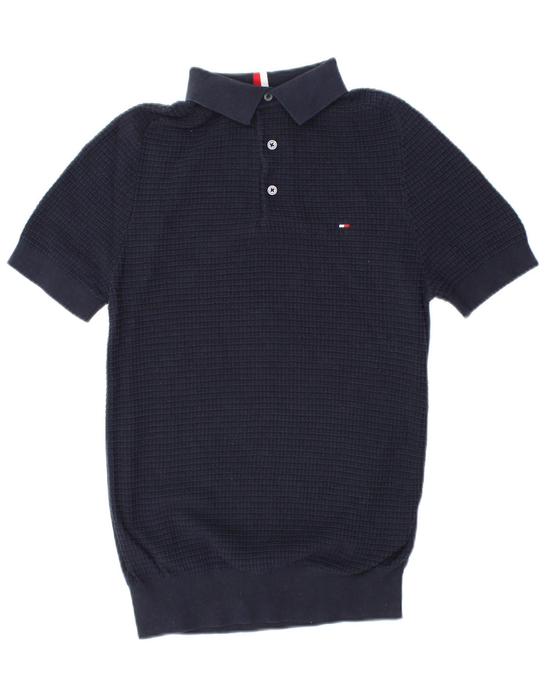 TOMMY HILFIGER Jersey tipo polo de manga corta para hombre XS Azul marino