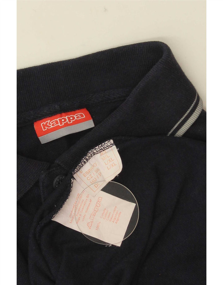 Polo Kappa Hombre Algodón Azul Marino Mediano