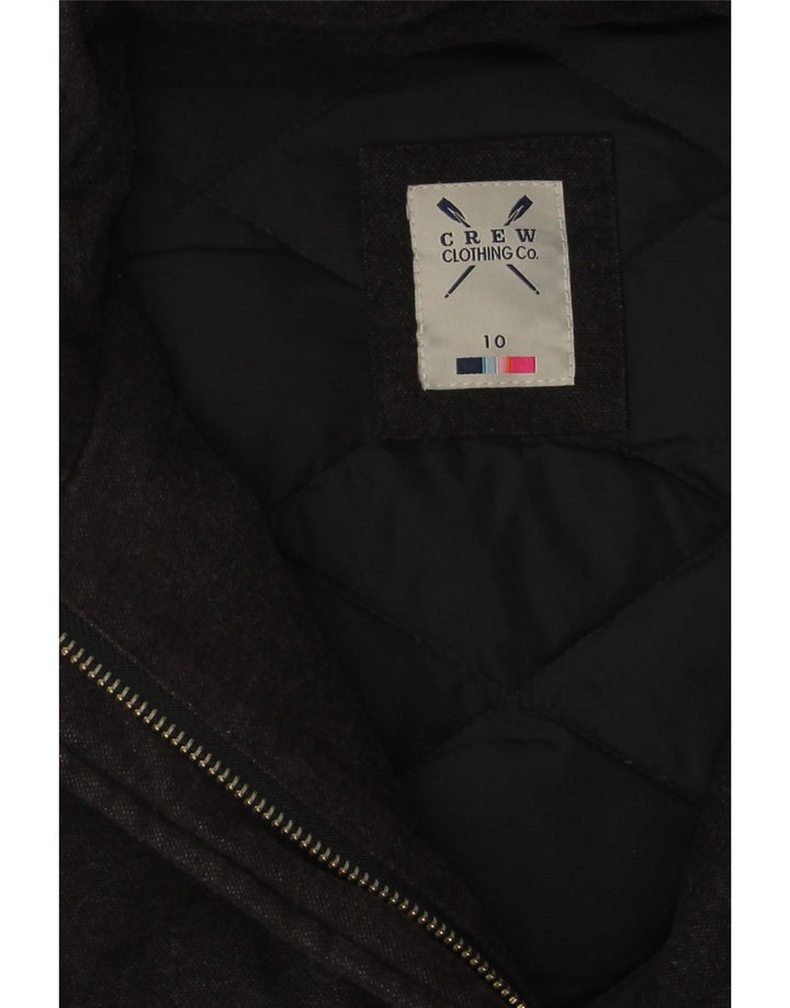 Crew Clothing Chaqueta acolchada extragrande para mujer UK 10 Small Algodón negro