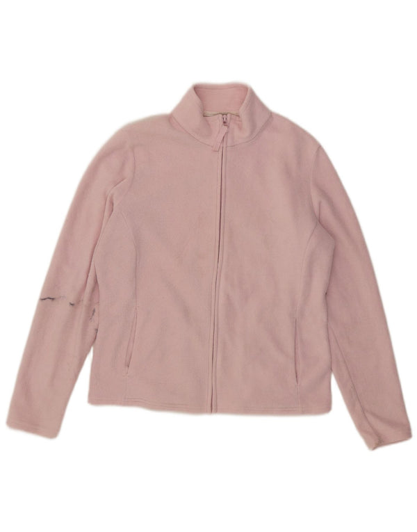 Marks & Spencer Chaqueta polar para mujer UK 44 Grande Poliéster rosa