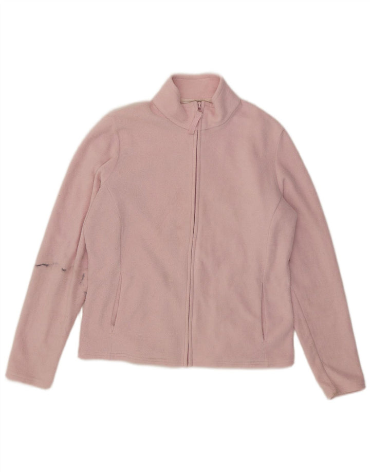 Marks & Spencer Chaqueta polar para mujer UK 44 Grande Poliéster rosa