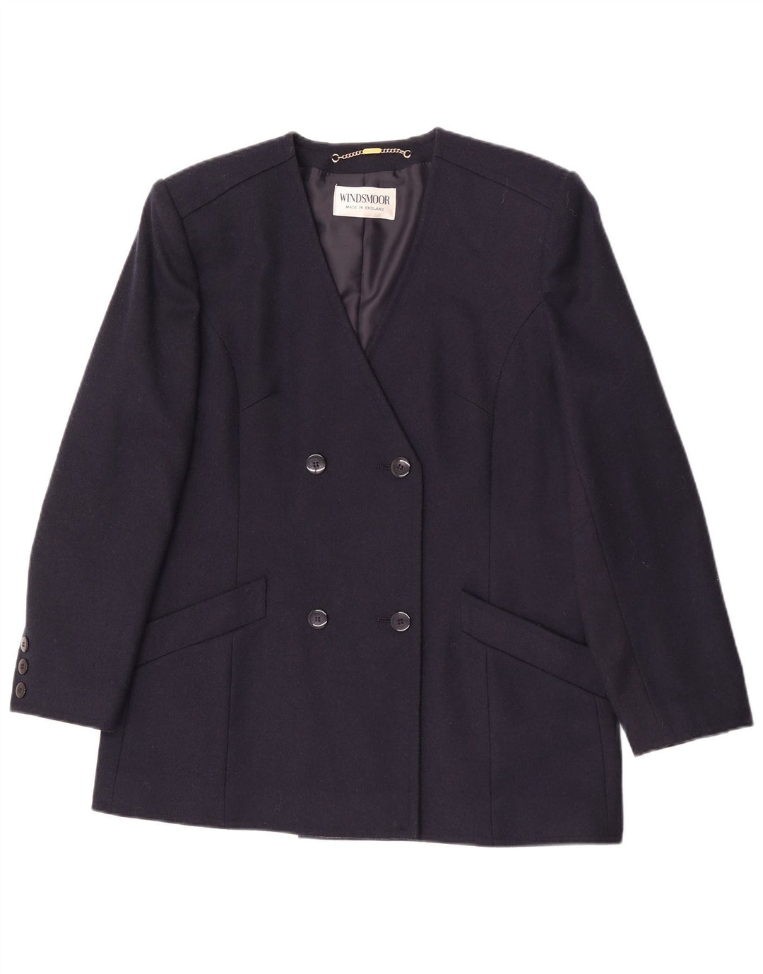 Windsmoor Chaqueta tipo blazer con doble botonadura para mujer UK 46 Grande Azul marino