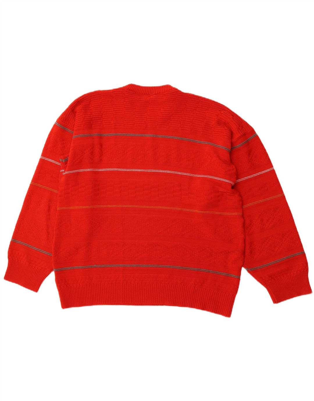 GUCCI Jersey de cuello redondo para hombre con rayas rojas medianas