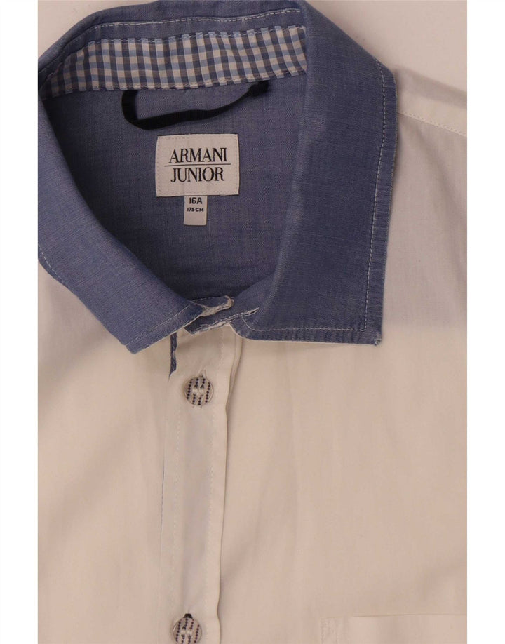 Armani Junior Camisa Niño 15-16 Años Blanco