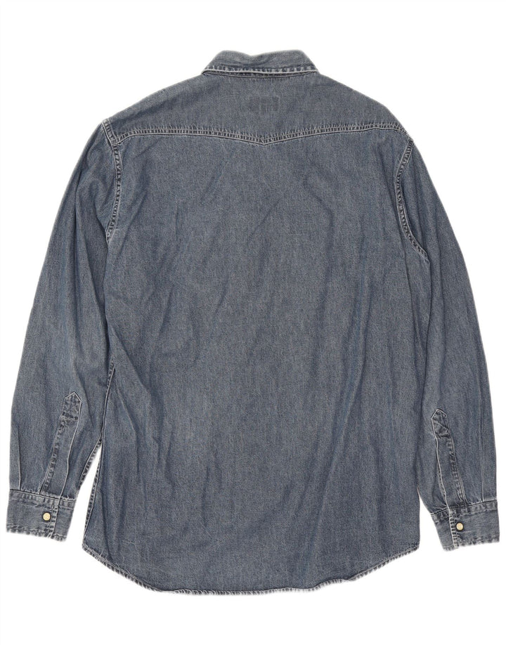 Brooksfield Camisa Vaquera Hombre XL Algodón Azul