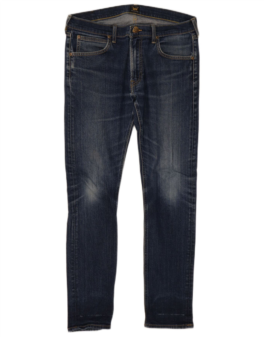 Vaqueros Lee Luke Slim para Mujer W34 L32 Algodón Azul