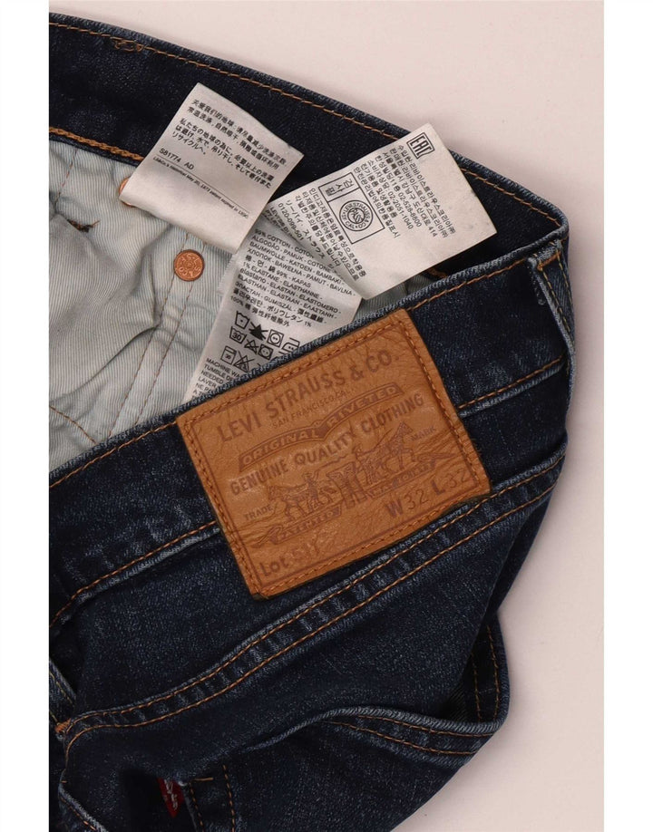 Levi's Hombre 511 Tapered Slim Jeans W32 L29 Algodón Azul