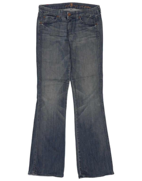 Vaqueros acampanados para mujer 7 For All Mankind W32 L34 Algodón azul